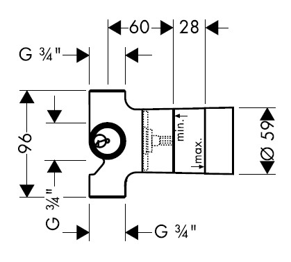 Hansgrohe Alaptest Quattro négyutas váltószelephez, falsík alatti szereléshez 15930 180 (15930180)