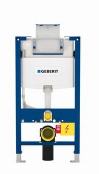 Geberit Duofix szerelőelem fali WC részére, Omega öblítőtartállyal, 82 cm magas, fentről/ elölről működtethető 111.003.00.1