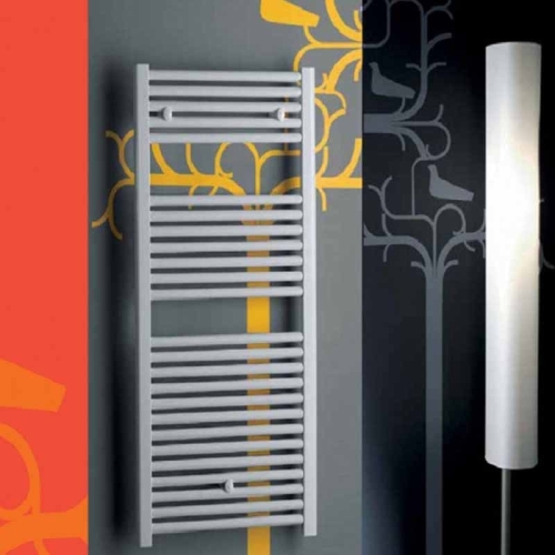 Lazzarini Sanremo íves törölközőszárítós radiátor, fehér 690x500 mm (386505)