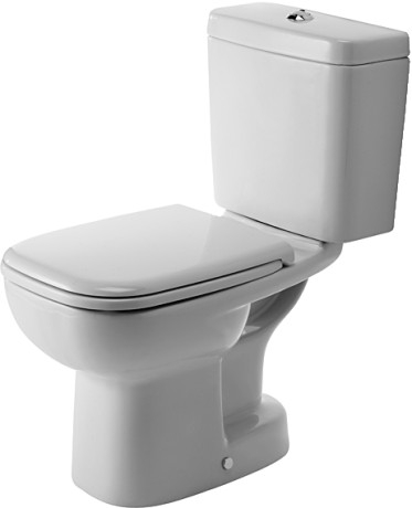 Duravit D-Code alsó kifolyású, mélyöblítésű monoblokkos WC-csésze 211101 (21110100002)