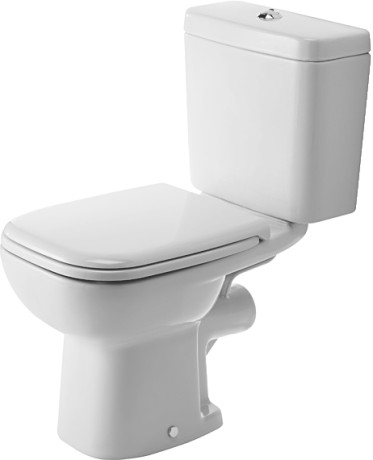 Duravit D-Code hátsó kifolyású, mélyöblítésű monoblokkos WC-csésze 211109 (21110900002)
