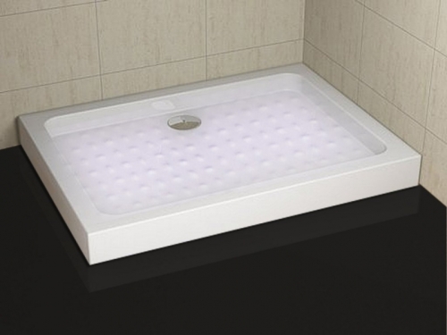 Sanotechnik szögletes zuhanytálca fix előlappal PP79