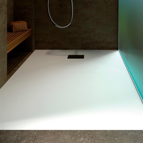 Marmy Dolomite öntött márvány zuhanytálca 80x100 cm, matt fehér 80 7639 80 10 50