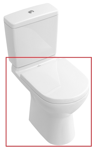 Villeroy & Boch O.novo hátsó kifolyású, mélyöblítésű monoblokkos WC-csésze 5661 10 01 (56611001)
