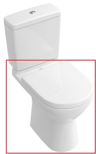 Villeroy & Boch O.novo alsó kifolyású, mélyöblítésű monoblokkos WC-csésze 5661 01 01 (56610101)