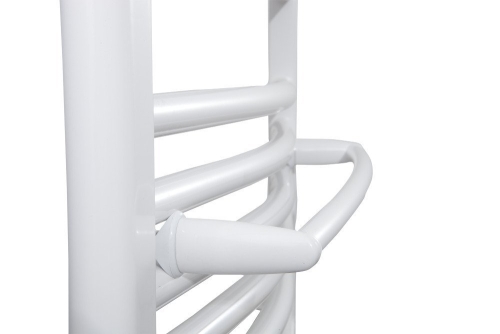 AQUALINE törölközőtartó radiátorra, 33 cm, íves, fehér IDO-40
