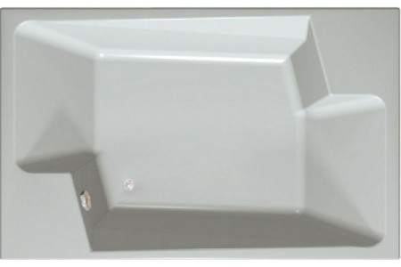 Kolpa-San Nabucco 190/M-1 Beépíthető 2 személyes egyenes fürdőkád vízmasszázs rendszerrel 796950