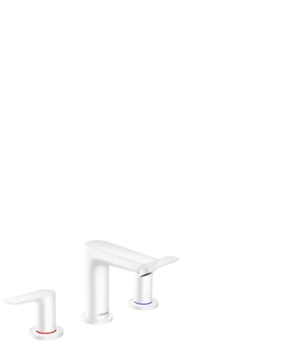 Hansgrohe Talis E 3-lyukú mosdócsaptelep automata lefolyó-garnitúrával matt fehér 71733700