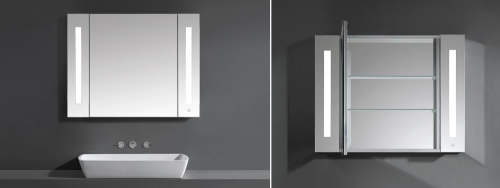 Wellis Canaria 80x70 cm tükrös fürdőszoba szekrény LED világítással WB00324