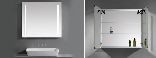 Wellis Tenerife 120x70 cm tükrös fürdőszoba szekrény LED világítással WB00325