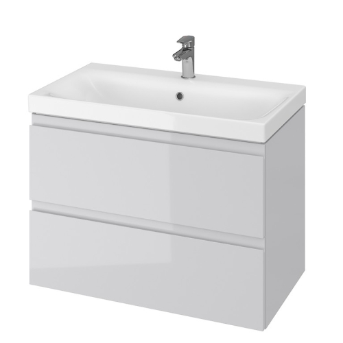 Cersanit Moduo 80-as fürdőszobaszekrény (mosdó nélkül), szürke S929-007