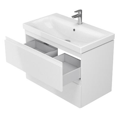Cersanit Moduo 80 fürdőszoba szekrény szett, fehér S801-221-DSM