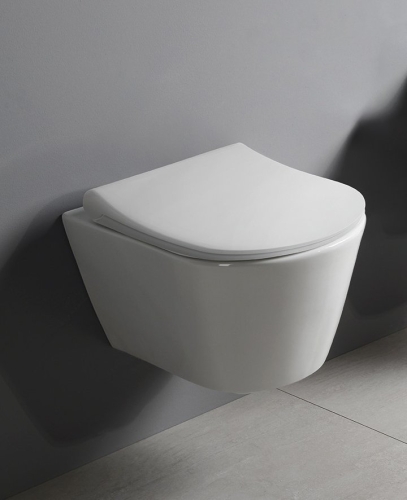 Sapho AVVA RIMLESS fali WC beépített bidézuhannyal, fehér 100312