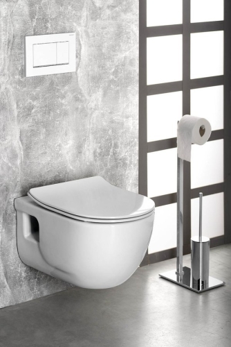 Sapho BRILLA RIMLESS fali WC beépített bidézuhannyal, 36,5x53cm 100612