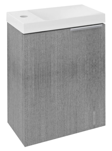 Sapho LATUS X 40 mosdótartó szekrény, ezüst tölgy LT110-1111