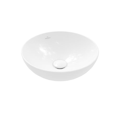 Villeroy and Boch Loop & Friends Surface 38 cm ráültethető mosdó Stone White CeramicPlus felülettel 4A4501RW