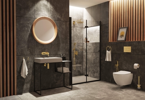 Deante Arnika Gold falsík alatti bidé zuhany csaptelep, arany szín BQA Z34M