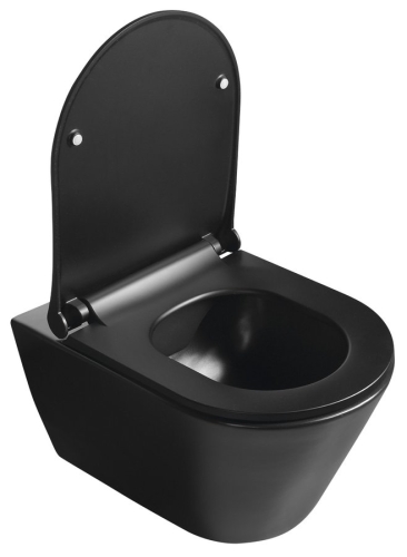 Sapho AVVA SLIM WC-ülőke, soft close, króm/matt fekete 100787-110
