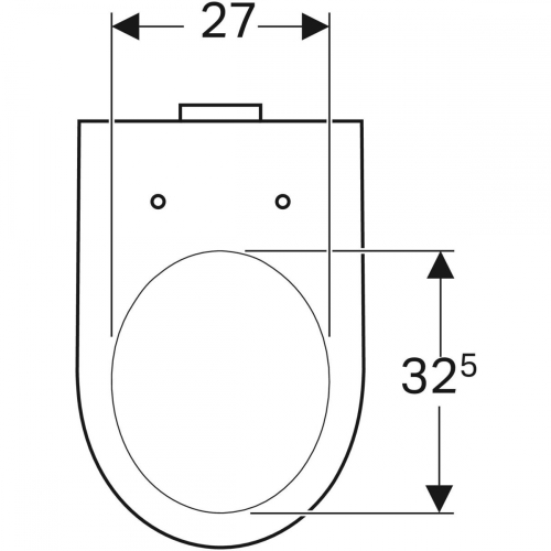Geberit Selnova álló WC, mélyöblítésű, falhoz illeszkedő, hátsó kifolyású, részben zárt forma, 53cm 500.286.01.1