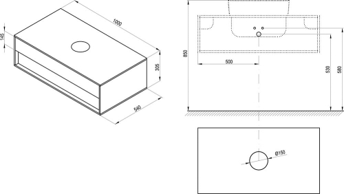 Ravak SD Step 1000 mosdó alatti szekrény fehér/dió X000001418