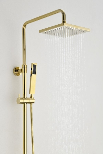 Sapho DAKAR zuhanyoszlop termosztátos csapteleppel, zuhanyszettel, arany SZ139