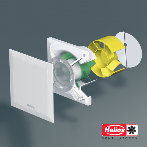 Helios Minivent M1/120 NC utánfutásos és intervallum kapcsolásos ventilátor 00006361