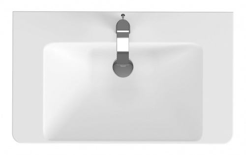 Cersanit Lara falra szerelhető mosdószekrény Mille 80 mosdóval, fehér S801-338-DSM