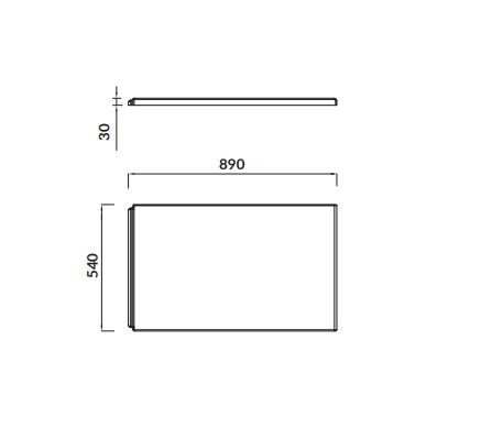 Cersanit Virgo/Intro 90 cm kád oldallap S401-115