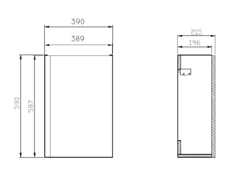 Cersanit Moduo 40 mosdó tartó szekrény, antracit S590-078