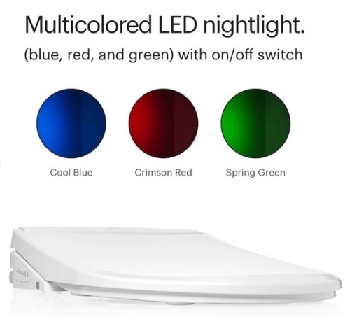 EASY-BID N 850 R minimalista elektromos bidé, led éjszakai fénnyel