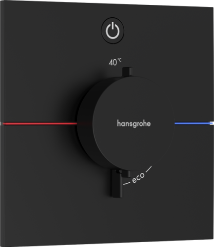 Hansgrohe ShowerSelect Comfort E Falsík alatti termosztát, 1 funkciós, matt fekete 15571670