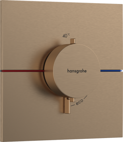 Hansgrohe ShowerSelect Comfort E Falsík alatti termosztát mennyiségszabályozóval, szálcsiszolt bronz 15574140