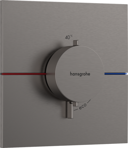 Hansgrohe ShowerSelect Comfort E Falsík alatti termosztát mennyiségszabályozóval, szálcsiszolt fekete króm 15574340