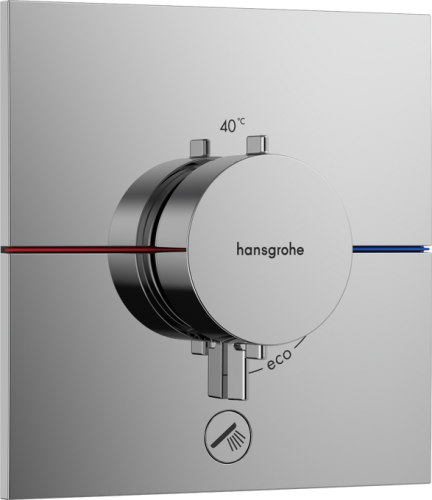 Hansgrohe ShowerSelect Comfort E Falsík alatti termosztát mennyiségszabályozóval, 1 funkciós, króm 15575000