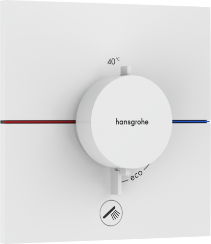 Hansgrohe ShowerSelect Comfort E Falsík alatti termosztát mennyiségszabályozóval, 1 funkciós, matt fehér 15575700
