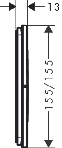 Hansgrohe ShowerSelect Comfort E Falsík alatti elzáró- és váltószelep, 3 funkciós, matt fekete 15573670
