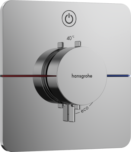 Hansgrohe ShowerSelect Comfort Q Falsík alatti termosztát, 1 funkciós, króm 15581000