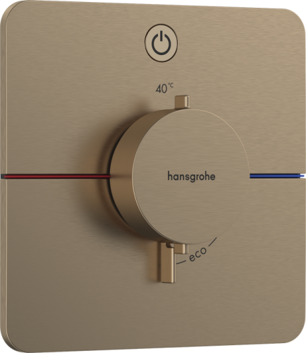 Hansgrohe ShowerSelect Comfort Q Falsík alatti termosztát, 1 funkciós, szálcsiszolt bronz 15581140