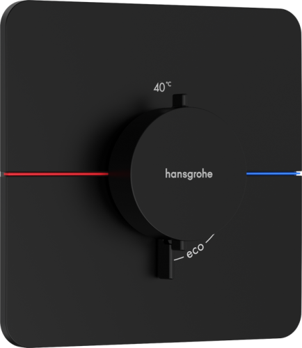 Hansgrohe ShowerSelect Comfort Q Falsík alatti termosztát mennyiségszabályozóval, matt fekete 15588670