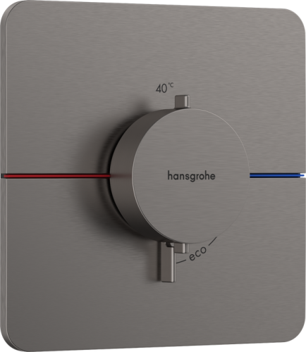 Hansgrohe ShowerSelect Comfort Q Falsík alatti termosztát mennyiségszabályozóval, szálcsiszolt fekete króm 15588340