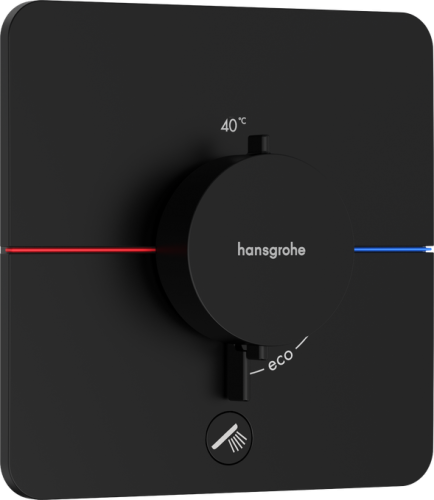 Hansgrohe ShowerSelect Comfort Q Falsík alatti termosztát mennyiségszabályozóval,, 1 funkciós, matt fekete 15589670