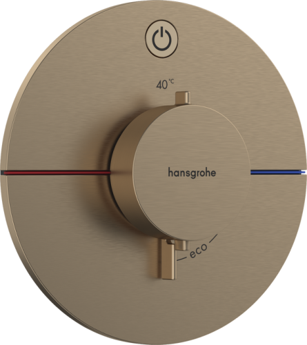Hansgrohe ShowerSelect Comfort S Falsík alatti termosztát, 1 funkciós, szálcsiszolt bronz 15553140