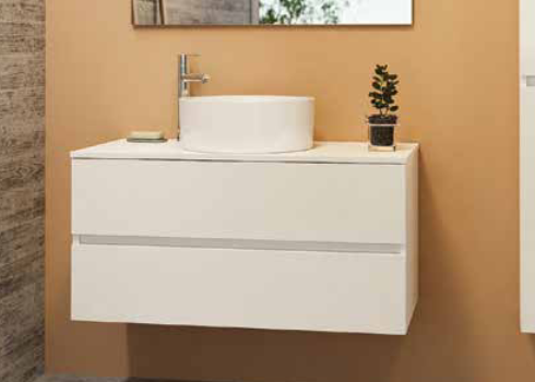 Tboss Breezy 55 fürdőszobabútor alsó szekrény mosdóval magasfényű fehér