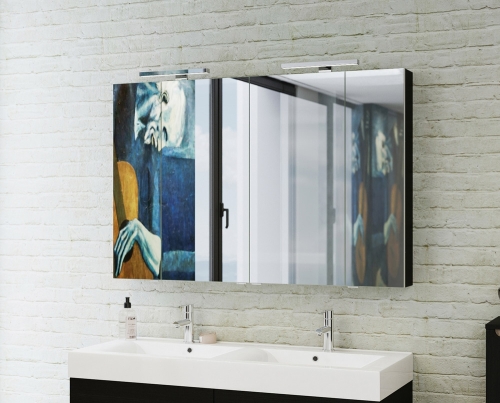Tboss Mirror Box Vesna 140x80 cm-es tükörös szekrény led világítással, powerboxxal