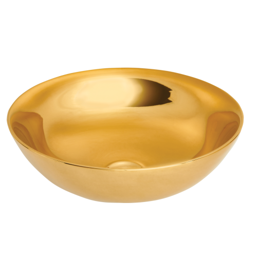 Invena Tinos pultra ültethető mosdó 39,5 cm, fényes arany CE-43-009-C